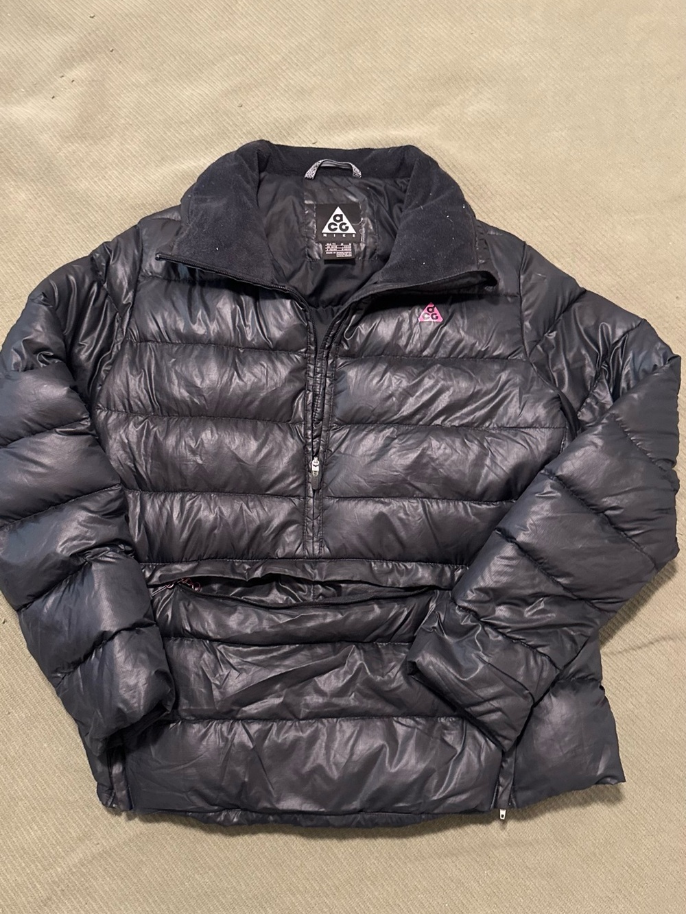 Nike ACG Black Quilted Jacket - Black